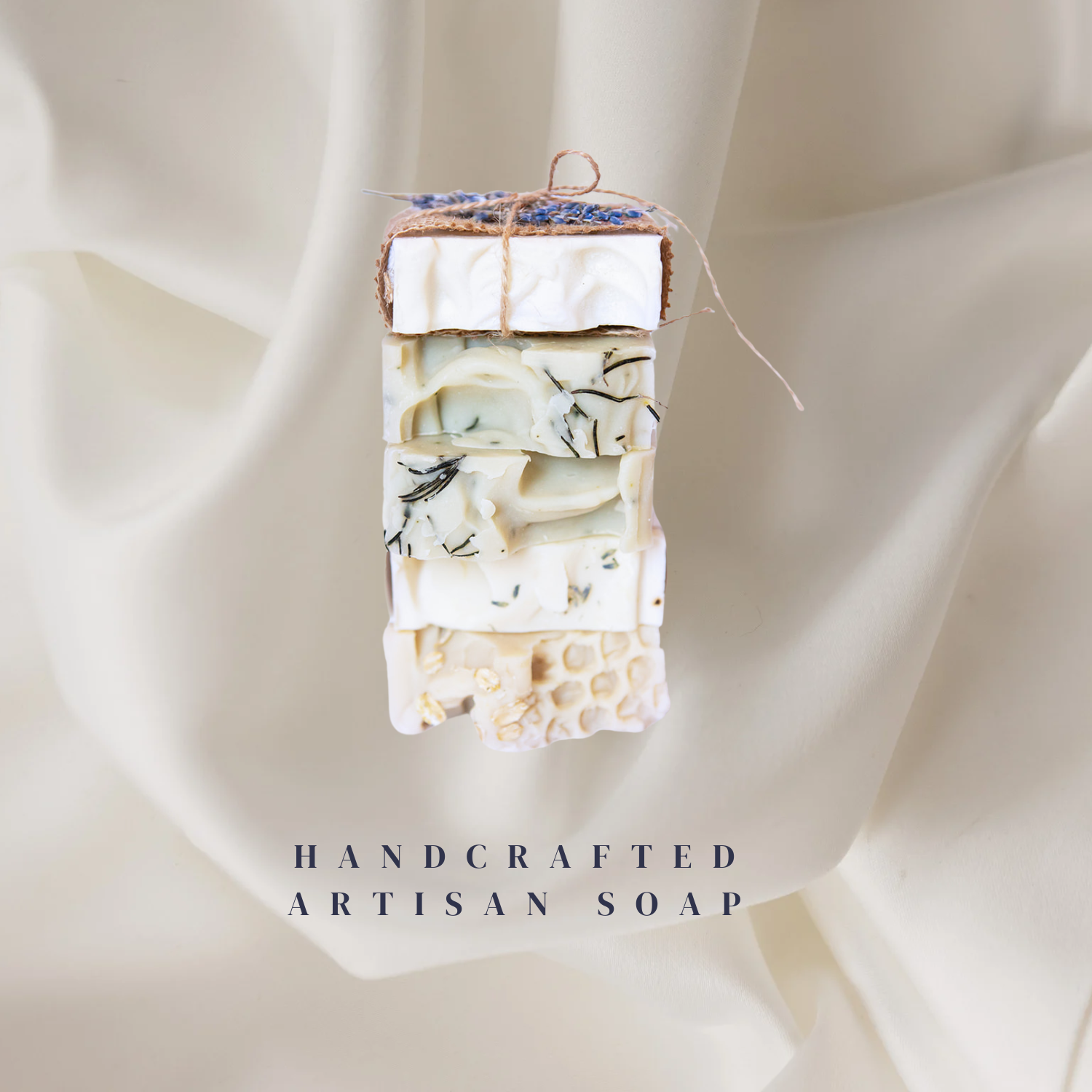 Handcrafted Soap stacked