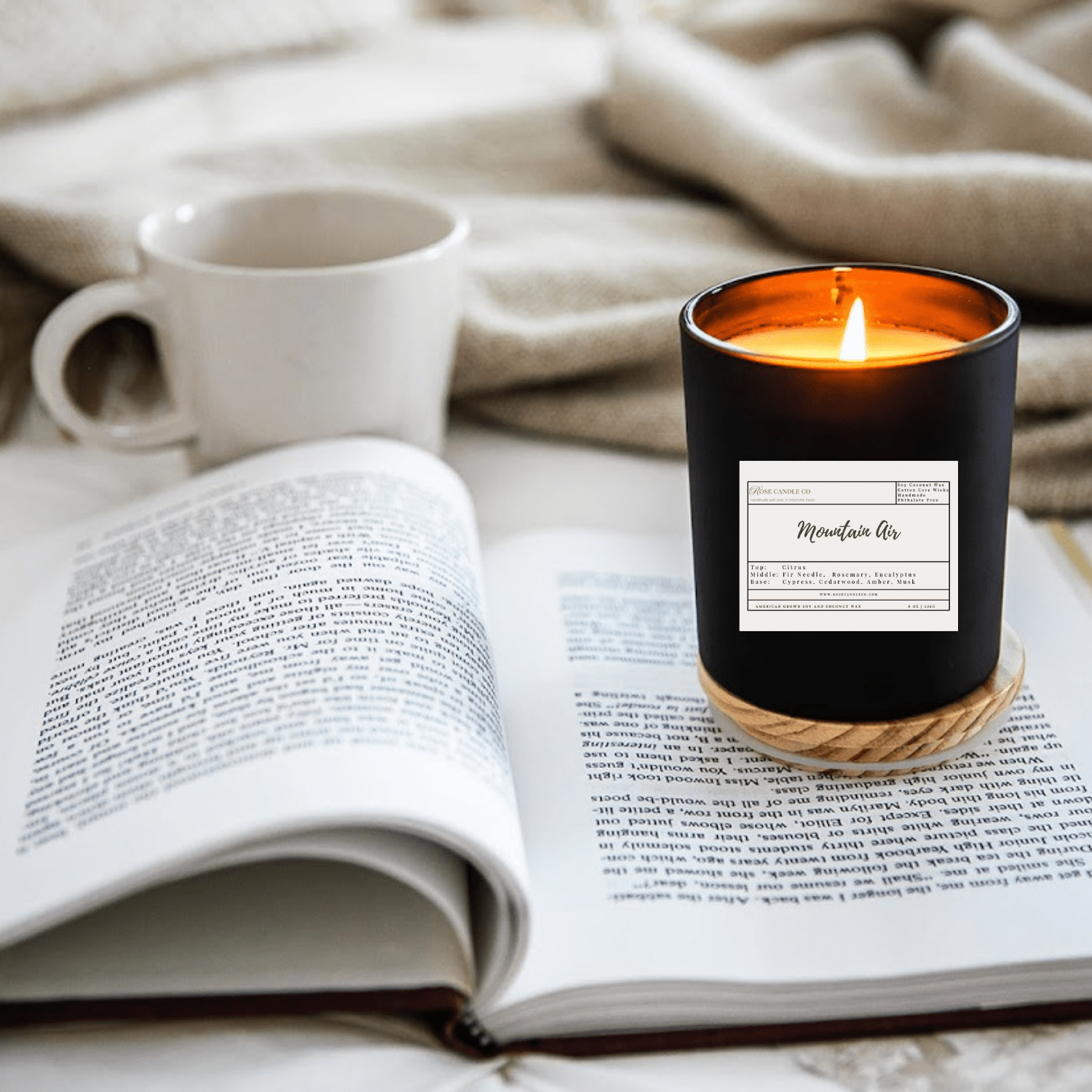 Mountain Air - Rose Candle Co. & ApothecaryFarmhouse CandleMtnAirBlack